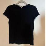 Madewell NWT Essential Slim Tee in Lightweight Cotton Black Size XXS Photo 3