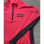 Victoria's Secret New PINK Ultimate Logo Pink Gray 1/4 Zip Pullover Women's Photo 11