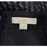 Loft Skirt Womens 6 Blue Pink Geometric A-Line Business Office Casual Versatile Photo 5