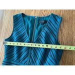 J.Crew Striped Green Dress Eyelet Fit &Flare Size 4 V Neck Lined Corporate Core Photo 7