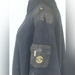 Lauren Ralph Lauren Epaulet Gold Arm Patch Zip Sweater Black Size undefined Photo 2