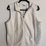 Chadwick's  White Sherpa Zip-up Vest - Size Large Photo 0