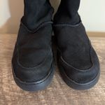 Rampage  Ashlee Black Suede Leather Mid Calf Boots Women’s Sz 8 Pull On Faux Fur Photo 2