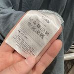 Valentino Hibiscus Floral Appliqué Stone Blue Tshirt Women’s Large Photo 3