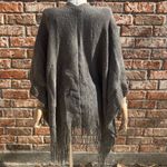 Max Studio grey fringe warm winter acrylic sweater / One Size / NWOT Photo 7