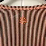 Athleta  Striped Athletic Long Sleeve Top Orange Grey Stripes XS Photo 8