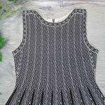 J.O.A. Sleeveless Knit Fit and Flare Dress in Ivory/Black Women’s Size Small Photo 7