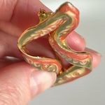 Vintage Salmon/Green Enameled Pin Red Photo 2