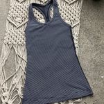 Lululemon Cool Racerback II Tank Top Black White Stripe Photo 2