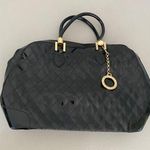 Arcadia Black Patent Quilted Leather Top Handle Bag Photo 0