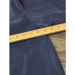 Merona Women's Dark‎ Blue Velour Button-Up Overshirt Y2K Luxe Minimalist Cozy Core Photo 3