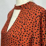 JustFab Puff Sleeve Choker Blouse Size L Photo 9