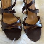 Tahari  Dark Brown Leather High Heel Sandals Size 7 Photo 3