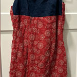 Evolution Y2K vintage dress denim & floral  size 3 Photo 0