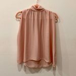 ZARA  Sleeveless Tie Neck Scarf Pleated Blouse Top Peach Women's Size Small Photo 1
