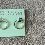 Argento Vivo Silver Hoop Earrings Photo 1