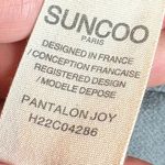 Suncoo Paris burgundy faux leather wide leg cropped pants Red Size 0 Photo 4