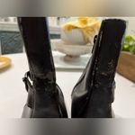 Anne Klein Ann Klein Greta Brown Leather Ankle Boots Size 8.5 Photo 5