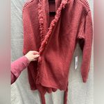 Bishop and Young NEW  fringe cardigan in currant orange/rust size small-medium Photo 4