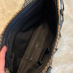 Longaberger  Homestead Checked Plaid Shoulder bag Purse tan black double handle Photo 11