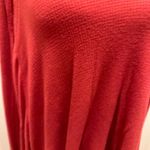 Free People  Malibu Thermal Top medium red V-Neck Long Sleeve Pullover Women Photo 2