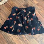 Free People  Good Day Sunshine Velvet Mini Skirt‎ Photo 1