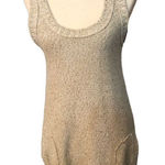 Rubbish vintage beige knitted raceback tank dress with front pockets Photo 0