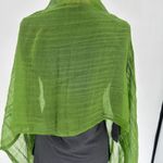 John Ashfield Green 100% Virgin Wool Scarf Lightweight Fringed Kelly Green Gaizy Photo 9