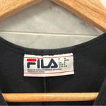 FILA  Women’s Quinn Logo Bodysuit Black Short Sleeve Stretch Activewear S Photo 3