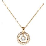 Ted Baker 💕 LONDON💕 Circle Crystal Necklace ~ Gold with Swarovski Crystals NWT Photo 0
