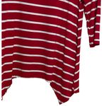 C. Oliver Striped Cold Shoulder Red White Stretch women's‎ shirt M Size M Photo 3