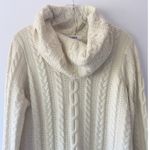 BB Dakota  Women's Alaska Cowl Neck Cable Sweater Dress‎ SZ L Photo 6