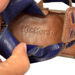 Kickers Women's Brown Leather Gladiator Sandals Back Zip Strappy Retro Boho 41 Size 9 Photo 3