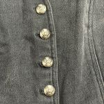 Harley Davidson  Vintage Women Black Denim Vest size S Photo 5