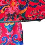 Victoria's Secret Vintage Victoria’s Secret Gold Label Blouse P/S Red Satin Floral Baroque Print 725B Photo 7