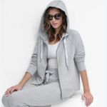 DKNY  Sport Two Tone Logo Zip Front Hoodie Grey Medium NWT IN PACKAGE Photo 2