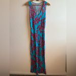 Lilly Pulitzer  Racer Back Maxi Dress, Rhode Island Reef, Size Medium Photo 2