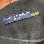00s MAGASCHONI COLLECTION Vintage Black Straight Leg Dress Pants Size 14 Photo 5