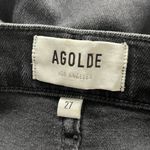 AGOLDE  Sophie Mid Rise Skinny Ankle gray distress black Jeans size 27 Photo 1