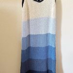ZARA Limited Edition Sweater Blue Color Block Midi Dress Photo 5