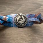 Disney Megan Vintage 90s Purple TieDye Leather Bracelet Mickey Mouse DisneyWorld Canada Photo 1