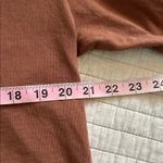 Los Angeles Apparel  USA made brown boxy crop cotton tee shirt OS​ Photo 9