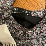 ZARA NWT TEXTURED MULTICOLORED Metallic thread &sequin bling tweed short dress L Photo 12