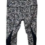Lululemon  Wunder Under Crop II Roll Down Scallop Luxtreme in Floral Spritz Multi Photo 9