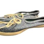 Vans Surf Siders Women's Shoes Tie Slip On blue Chevron Size 8.5 Photo 0