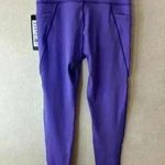 Vie Active Purple Solid Activewear Leggings sz L NWT Size L Photo 1