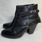 B.O.C. By Born Richardson Black Leather Heeled Ankle Boots Women’s Size 6 Photo 1
