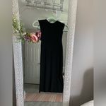 Anthropologie Ribbed Black Mockneck dress size Medium Photo 6