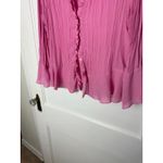 Allison Taylor Vintage Y2K 90s Bubblegum Pink Ruffle Fairy Indie Boho Blouse XL Photo 5
