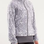 Lululemon Y2K Travel To Track Jacket *Print Beachy Floral White Fossil Sz6 Rare Photo 2